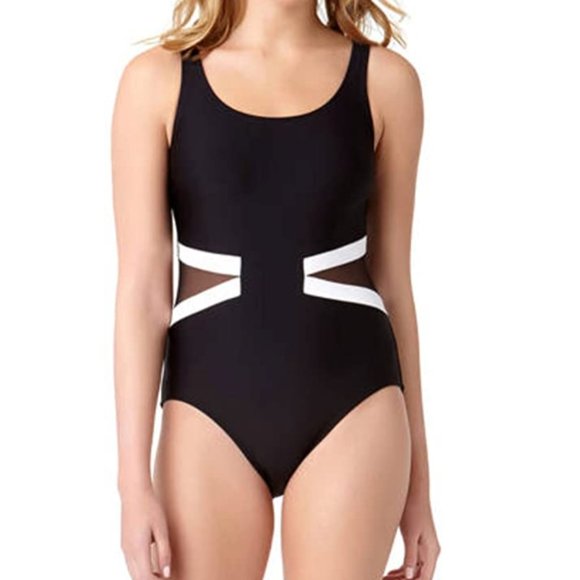 Catalina one-piece swimsuit mesh cutout - Picture 1 of 4